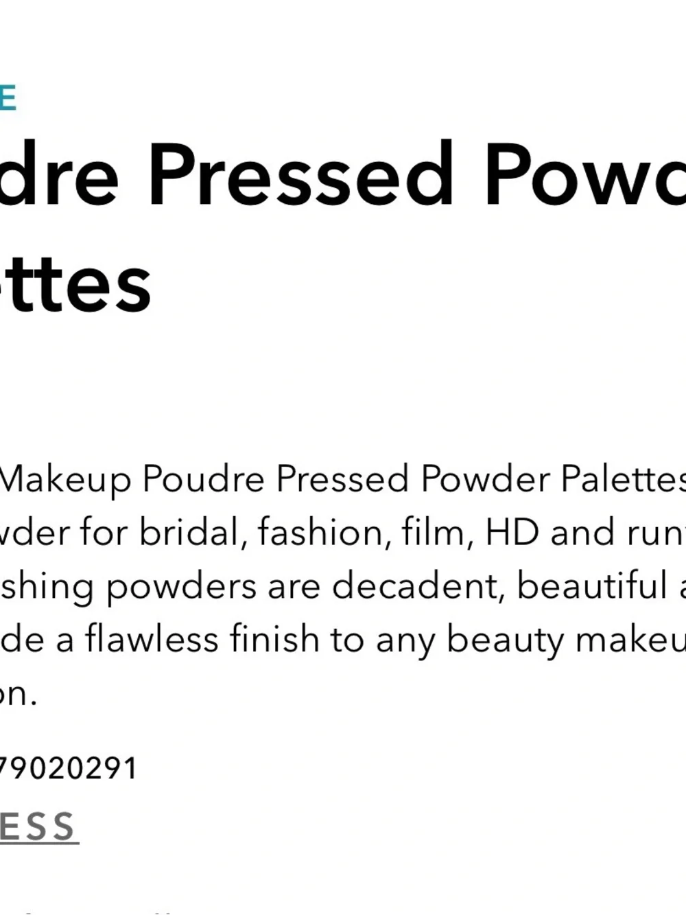 Ben Nye MediaPRO HD Powder Palette - White, Cream, Beige, Light Pink